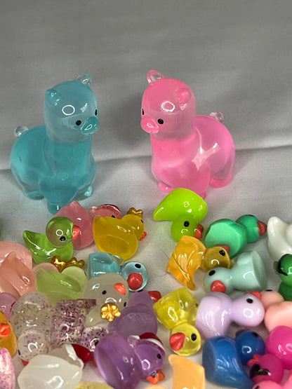 Mini Resin Ducks + Lamas