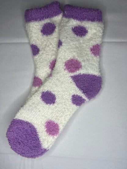 Womens Fluffy Socks Warm Thick Cosy Winter Slipper Fleece Heart Socks 5 Pairs