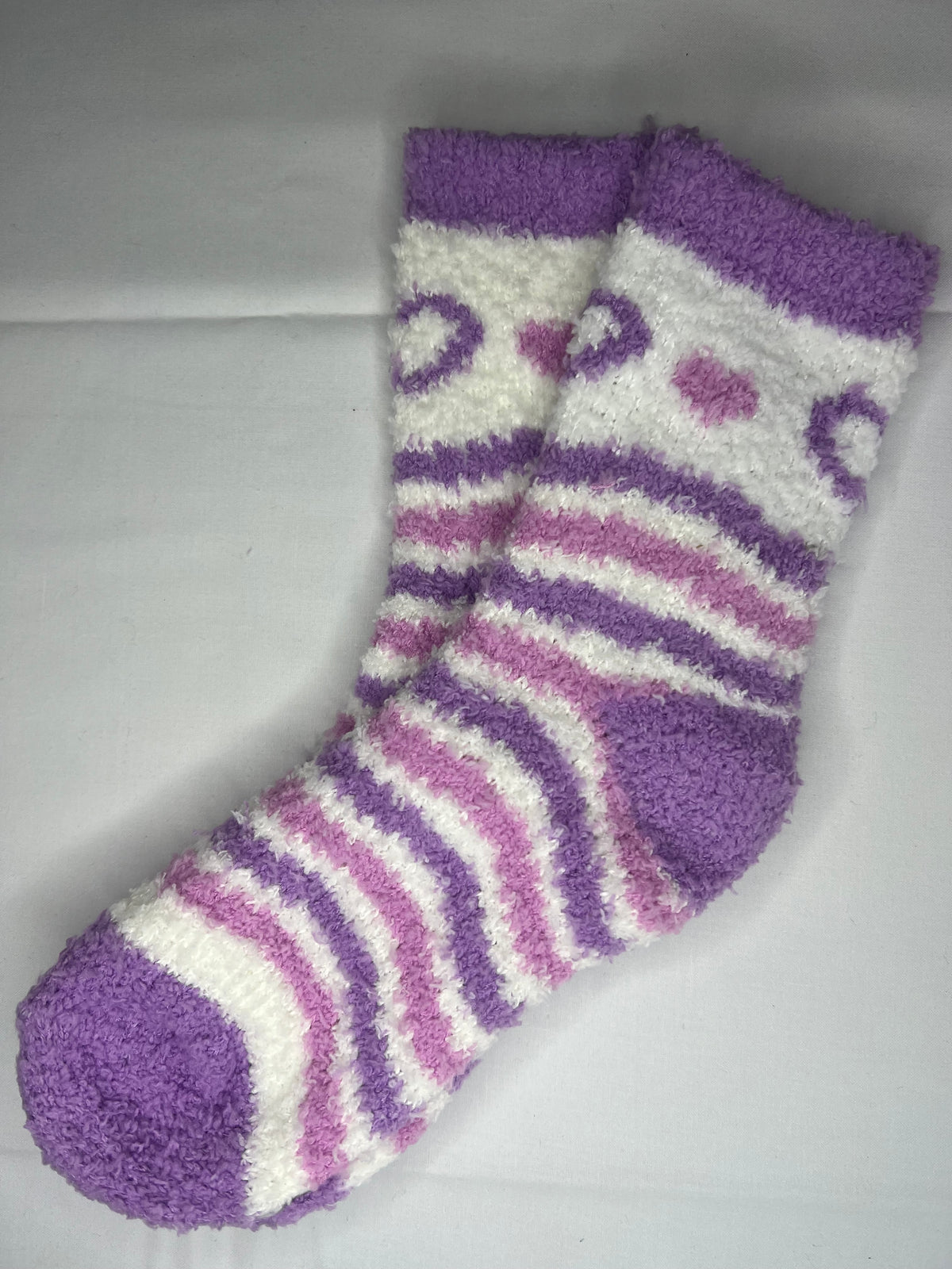 Womens Fluffy Socks Warm Thick Cosy Winter Slipper Fleece Heart Socks 5 Pairs