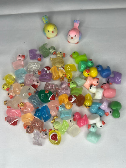 Mini Resin Ducks + Birds