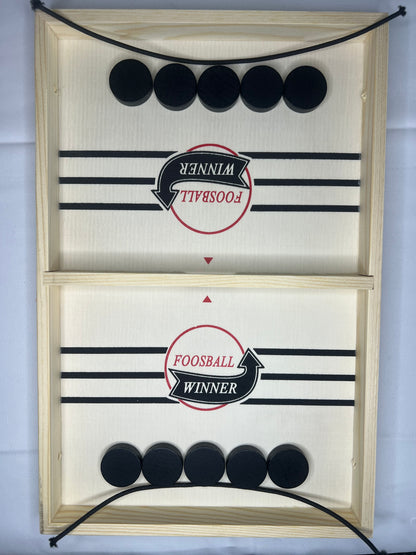 Fast Sling Puck Game Wooden Tabletop Hockey Board Game