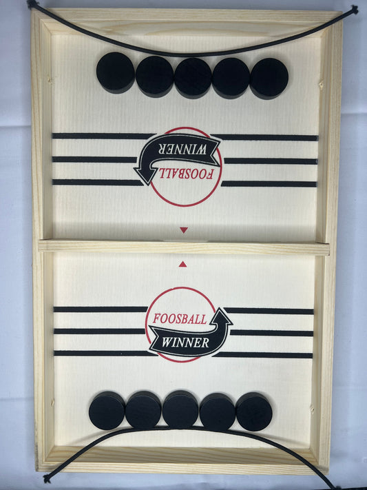 Fast Sling Puck Game Wooden Tabletop Hockey Board Game