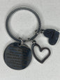 Heart Keychain Braver Stronger Smarter