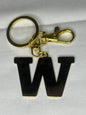 Stainless Steel Gold Letter W Keychain